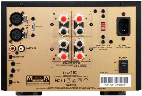 ADVANCE ACOUSTIC BX-1 Power Amplifier (Rear)