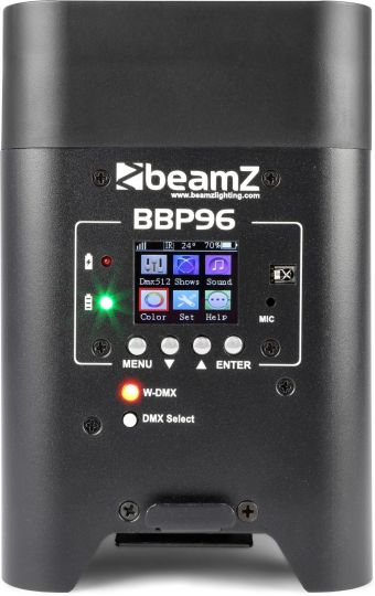 Preview: beamZ BBP96 Batterie Uplight Par