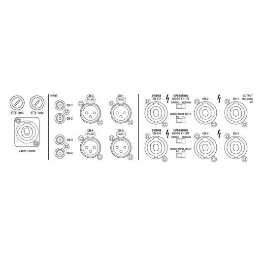 Preview: IMG Stageline STA-2000D(Rear)