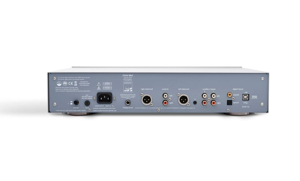ATC CDA2 Mk II CD-Player / Stereo Preamplifier (Rear)