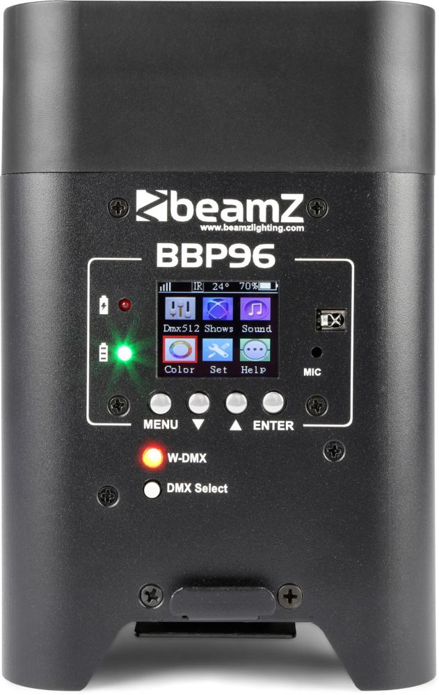 beamZ BBP96 Batterie Uplight Par