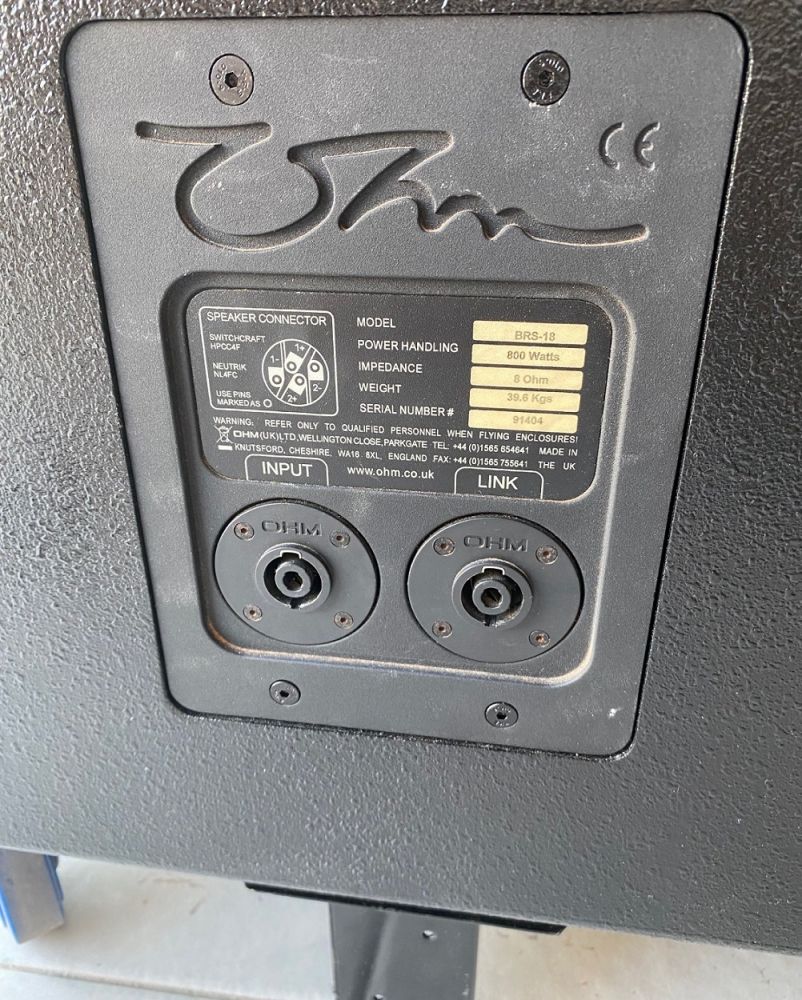 OHM Audio BRS-18, Passiver-Subwoofer [DEMO]